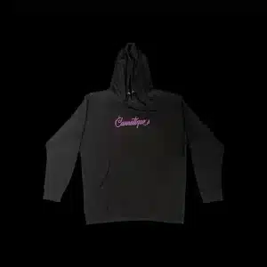 Black Cannatique Embroidered Hoodie pullovers and hats