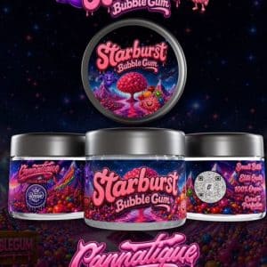 Starburst Bubblegum by Cannatique — sweetest candy exotic cannabis worldwide delivery