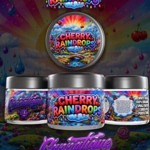 Cherry Raindrops By Cannatique cherry terpene glistening resin cannabis flower